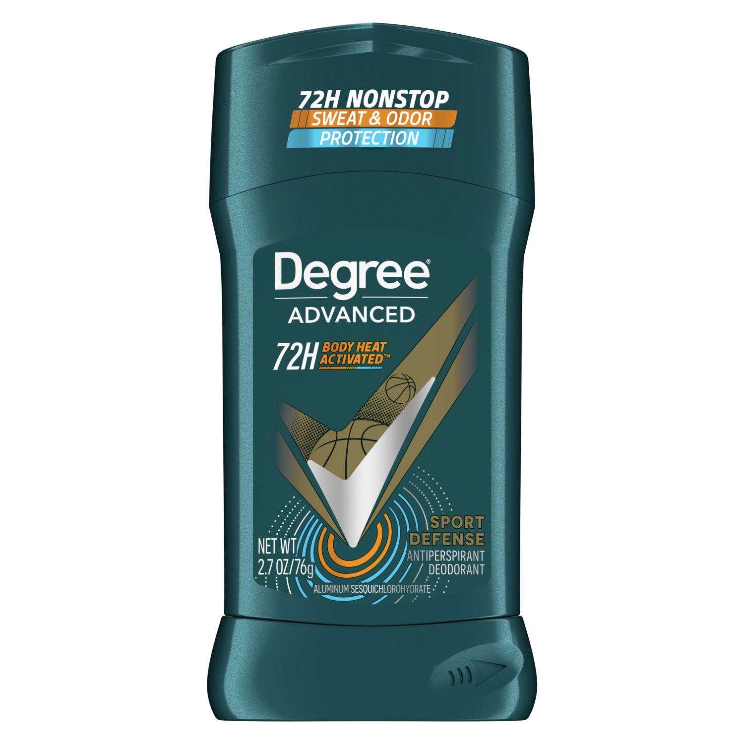 Degree Men Antiperspirant & Deodorant Stick 72-Hour Advanced Motionsense, Sport Defense, 2.7 OZ