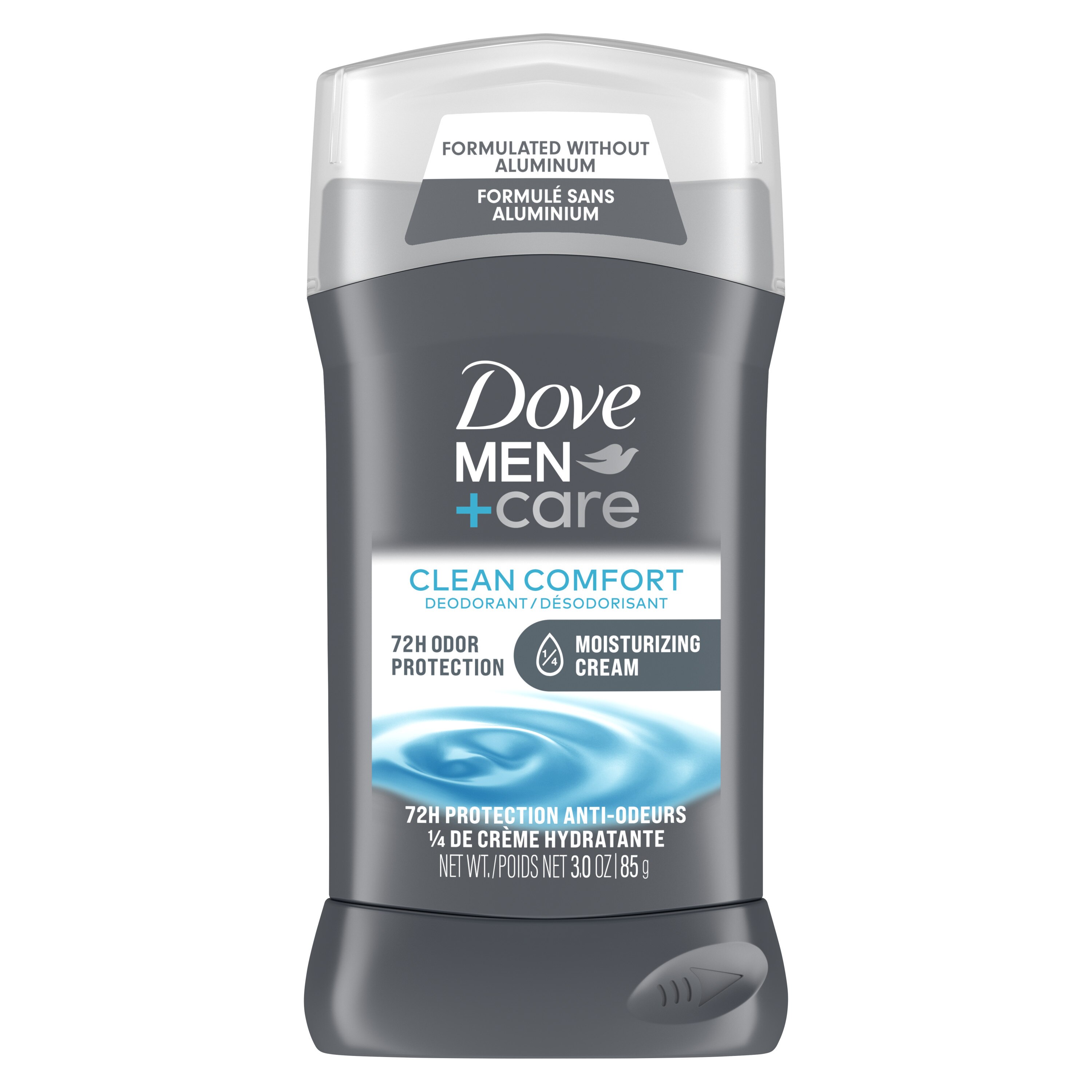 Dove Men+Care Clean Comfort Deodorant Stick for Men Aluminum Free 72-Hour Odor Protection, 3 OZ