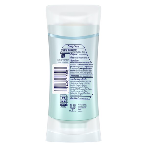 Degree 72-Hour Motionsense Antiperspirant & Deodorant Stick, Shower Clean, 2.6 OZ