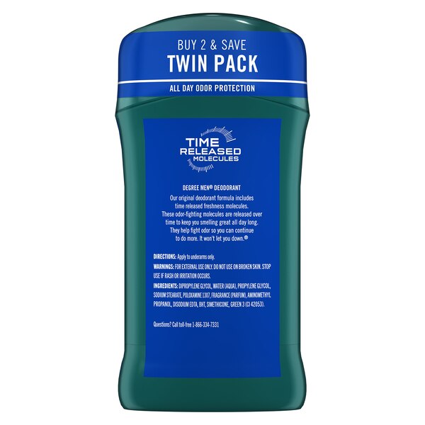 Degree 48-Hour Deodorant Stick, Arctic Edge, 3 OZ, 2 Pack