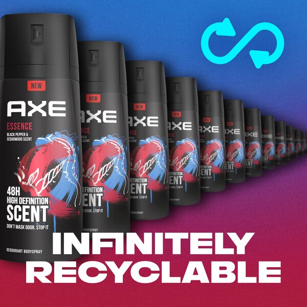 AXE Essence 48-Hour High Definition Scent Deodorant Body Spray, Black Pepper & Cedarwood