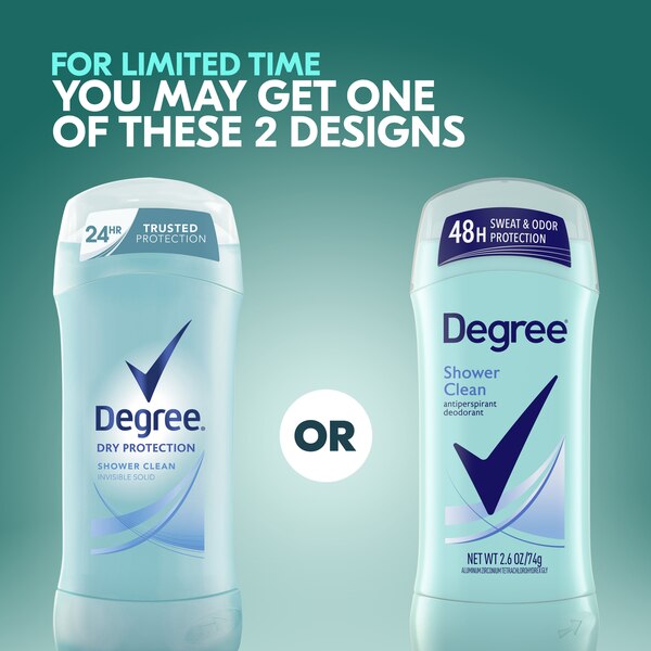 Degree 48-Hour Antiperspirant & Deodorant Stick, Shower Clean