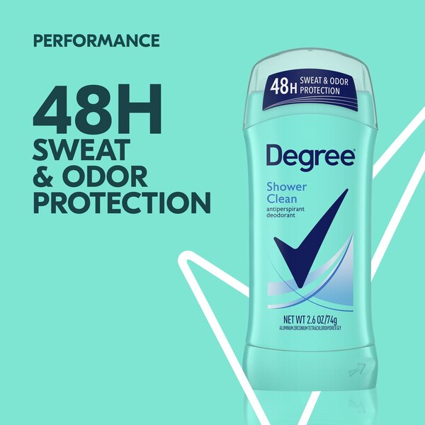 Degree 48-Hour Antiperspirant & Deodorant Stick, Shower Clean