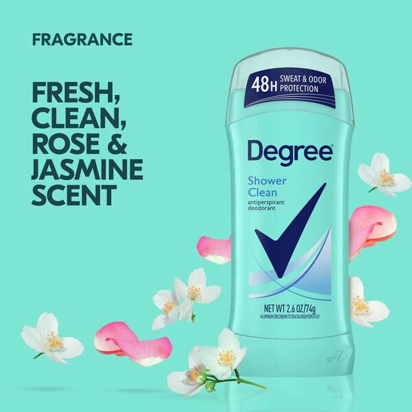 Degree 48-Hour Antiperspirant & Deodorant Stick, Shower Clean