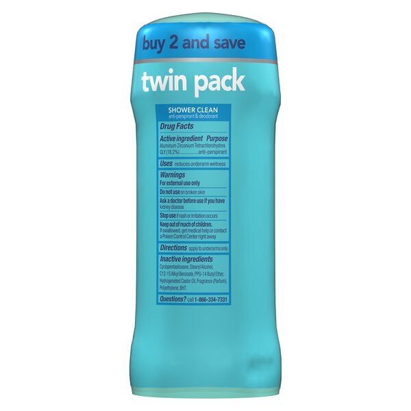 Degree 48-Hour Antiperspirant & Deodorant Stick, Shower Clean