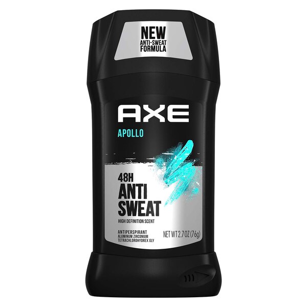 AXE 48-Hour Anti Sweat Antiperspirant & Deodorant Stick, Apollo, 2.7 OZ