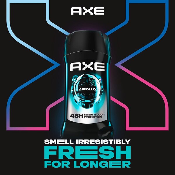 AXE 48-Hour Anti Sweat Antiperspirant & Deodorant Stick, Apollo, 2.7 OZ
