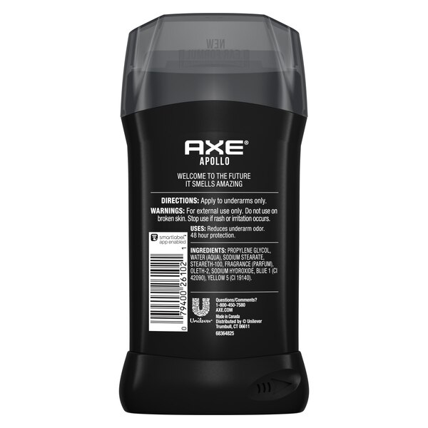 AXE 48-Hour Deodorant Stick, Apollo, 3 OZ