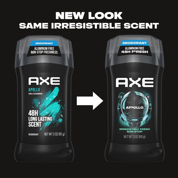 AXE 48-Hour Deodorant Stick, Apollo, 3 OZ