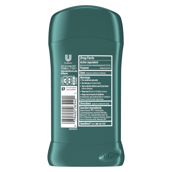 Degree 48-Hour Antiperspirant & Deodorant Stick, Cool Rush