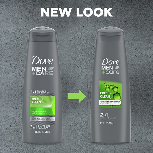 Dove Men+Care Fresh & Clean 2-in-1 Shampoo & Conditioner