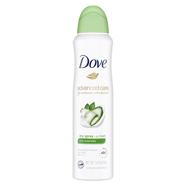 Dove Advanced Care 48-Hour Antiperspirant & Deodorant Dry Spray, Cool Essentials