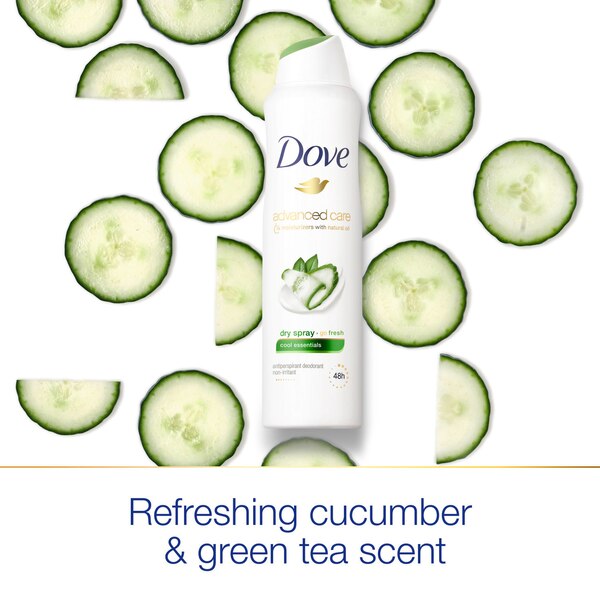 Dove Advanced Care 48-Hour Antiperspirant & Deodorant Dry Spray, Cool Essentials