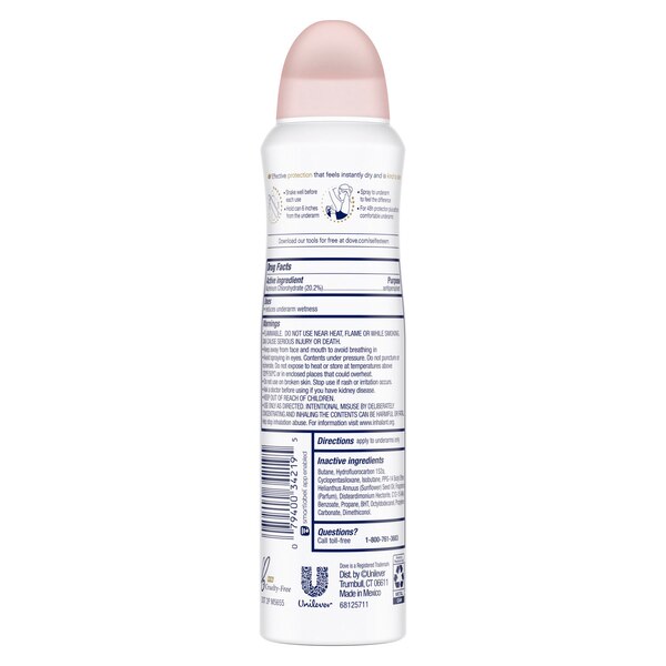 Dove Advanced Care 48-Hour Antiperspirant & Deodorant Dry Spray, Beauty Finish, 3.8 OZ