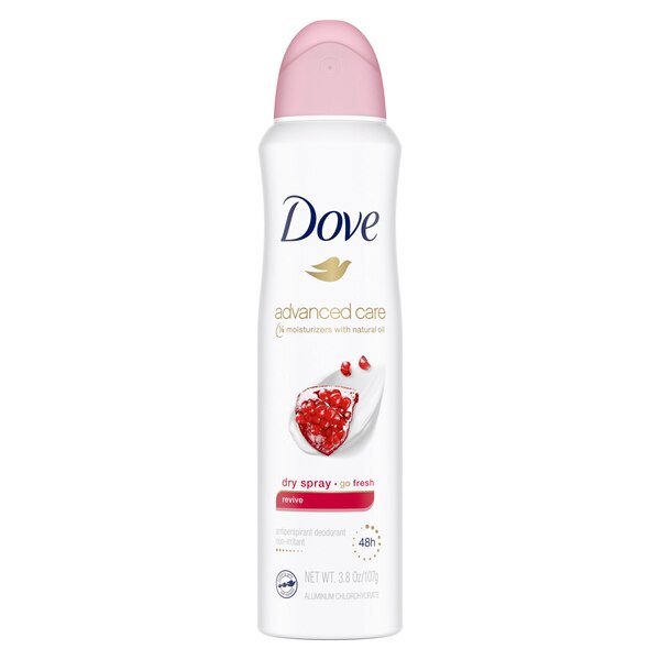 Dove Advanced Care 48-Hour Antiperspirant & Deodorant Dry Spray, Revive, 3.8 OZ
