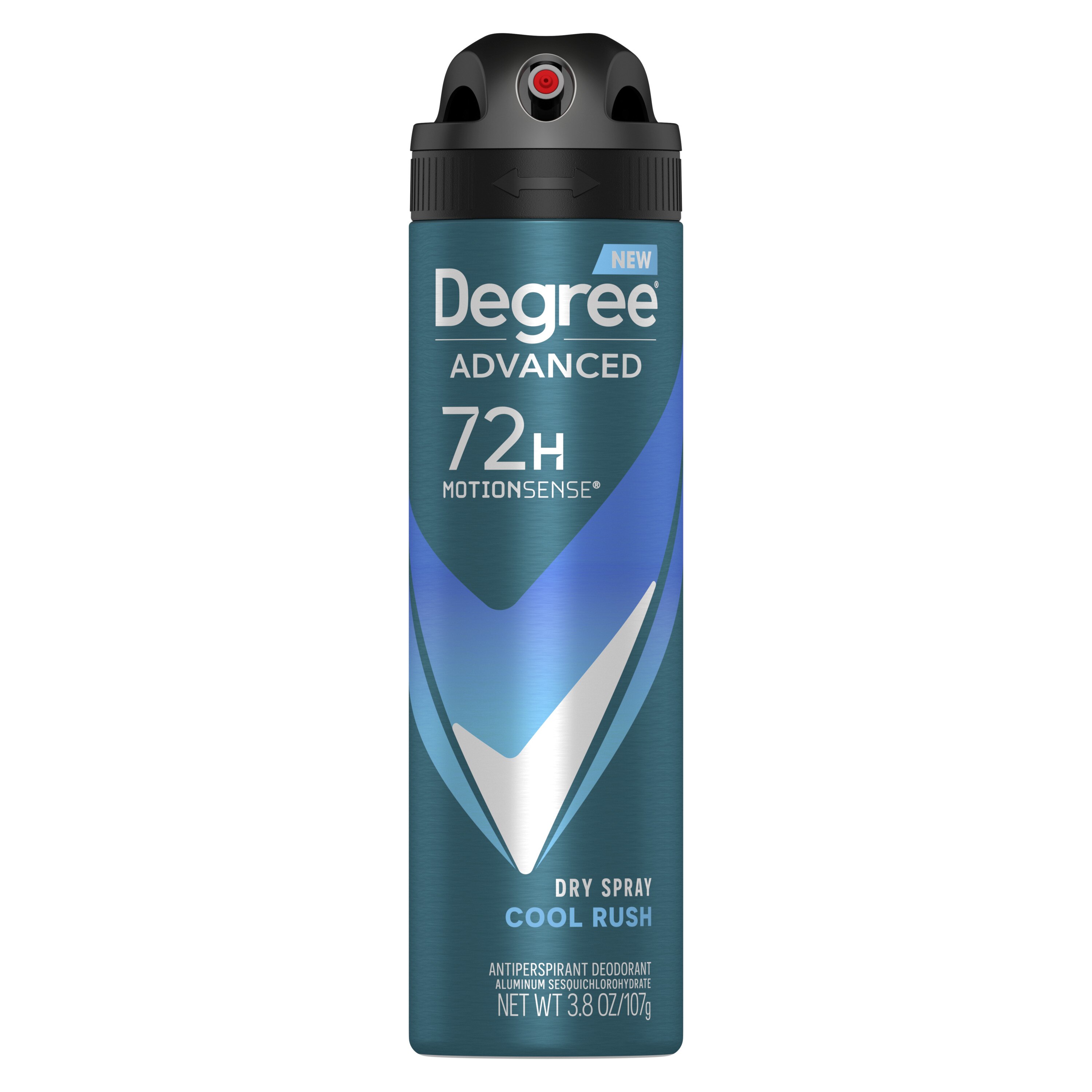 Degree Men Antiperspirant & Deodorant Dry Spray 72-Hour Advanced Motionsense, Cool Rush, 3.8 OZ