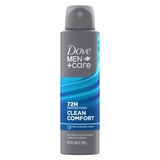 Dove Men+Care 72-Hour Moisturizing Cream Antiperspirant Dry Spray, Clean Comfort, 3.8 OZ, thumbnail image