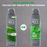 Dove Men+Care 72-Hour Moisturizing Cream Antiperspirant Dry Spray, Extra Fresh, 3.8 OZ, thumbnail image 2 of 7