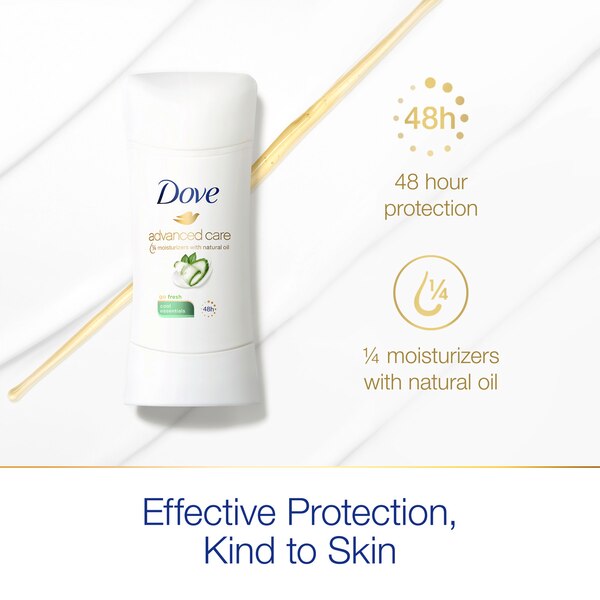 Dove Advanced Care 48-Hour Antiperspirant & Deodorant Stick, Cool Essentials
