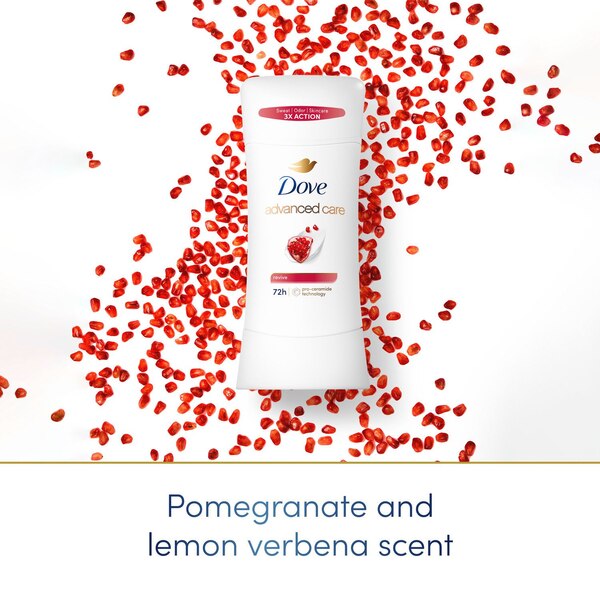 Dove Advanced Care 48-Hour Antiperspirant & Deodorant Stick, Revive, 2.6 OZ
