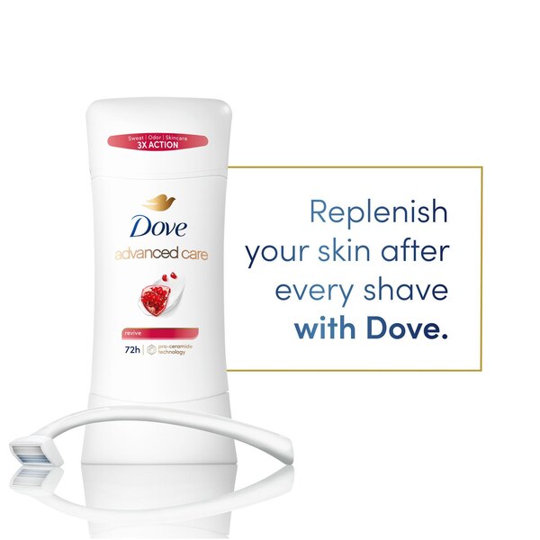Dove Advanced Care 48-Hour Antiperspirant & Deodorant Stick, Revive, 2.6 OZ