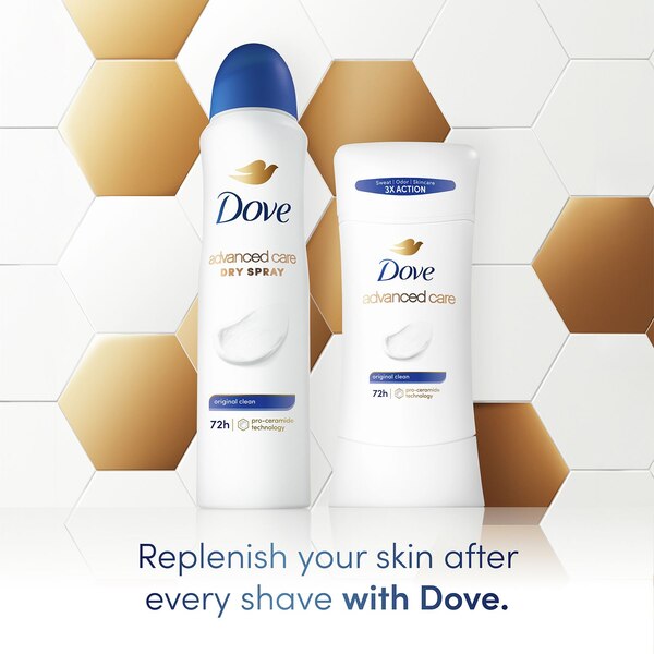Dove Advanced Care 48-Hour Antiperspirant & Deodorant Stick, Original Clean, 2.6 OZ