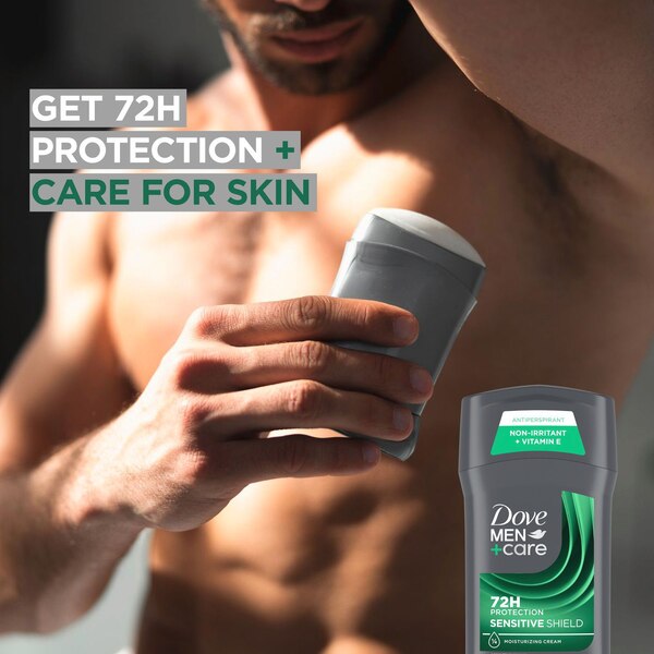 Dove Men+Care 72-Hour Sensitive Shield Antiperspirant Stick, 2.7 OZ