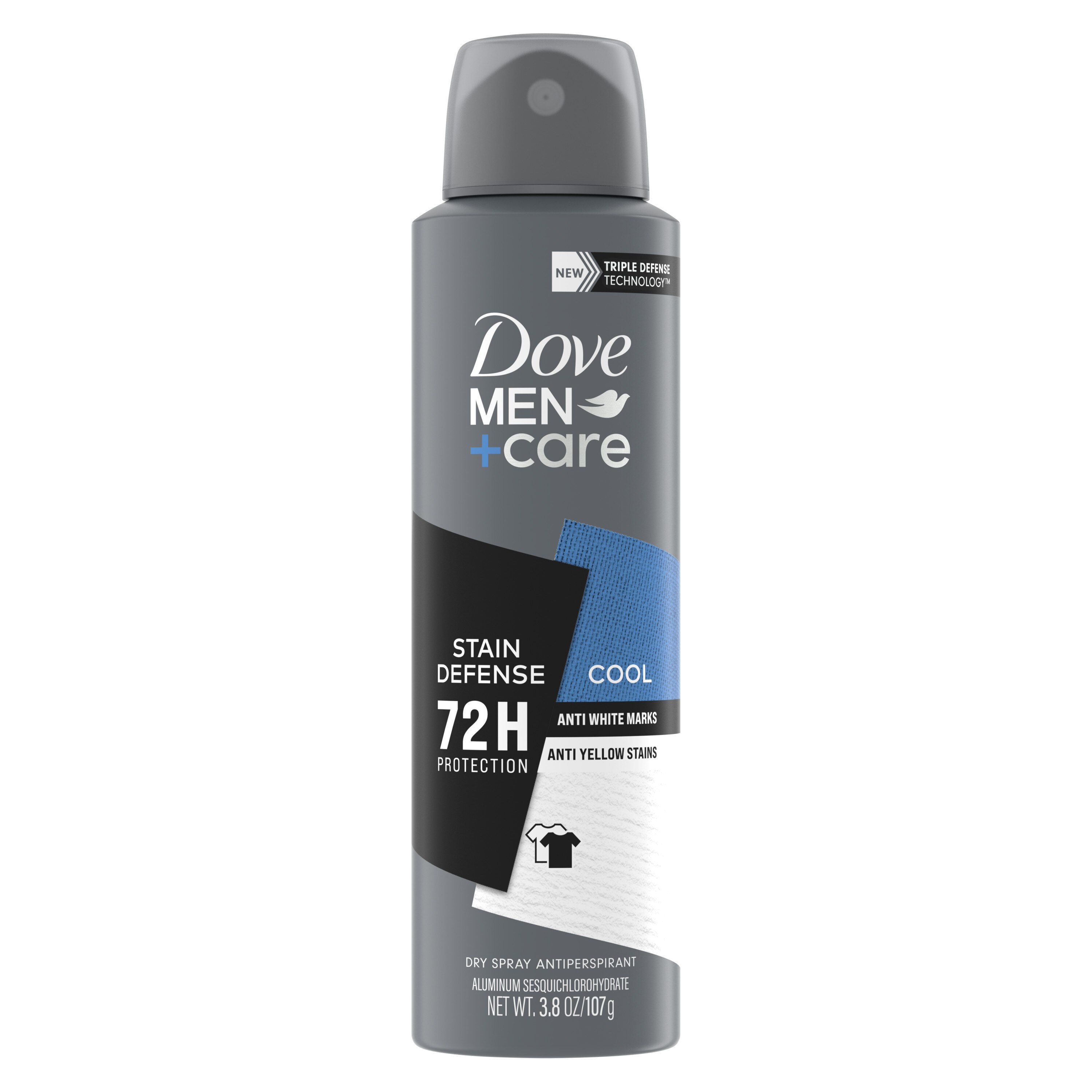 Dove Men+Care Antiperspirant & Deodorant 48-Hour Stain Defense Comfort - Cool, 3.8 OZ | Pick Up Store TODAY at CVS