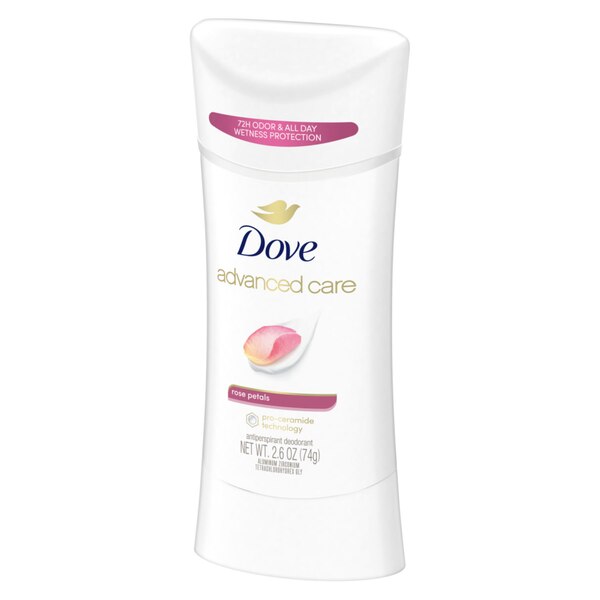 Dove Advanced Care Antiperspirant Stick, Rose Petals, 2.6 OZ