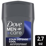 Dove Men+Care 72-Hour Stain Defense Antiperspirant Stick, Cool, 2.7 OZ, thumbnail image
