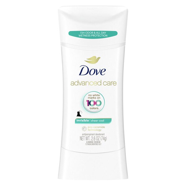 Dove Advanced Care 48-Hour Antiperspirant & Deodorant Stick , Sheer Cool, 2.6 OZ