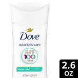 Dove Advanced Care 48-Hour Antiperspirant & Deodorant Stick , Sheer Cool, 2.6 OZ, thumbnail image