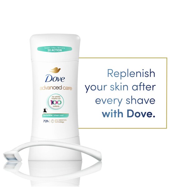 Dove Advanced Care 48-Hour Antiperspirant & Deodorant Stick , Sheer Cool, 2.6 OZ