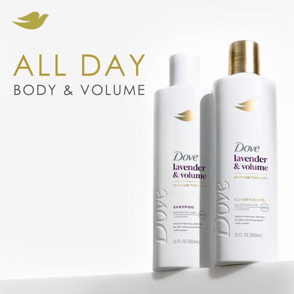 Dove Lavender & Volume Damage Therapy Shampoo, 12 OZ