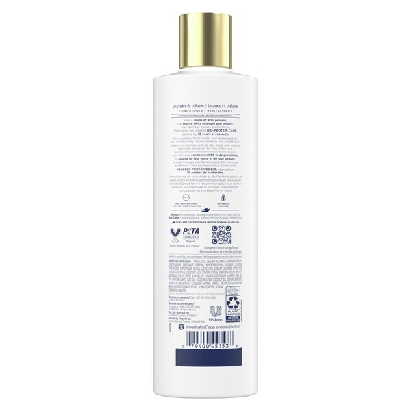 Dove Lavender & Volume Damage Therapy Conditioner, 12 OZ