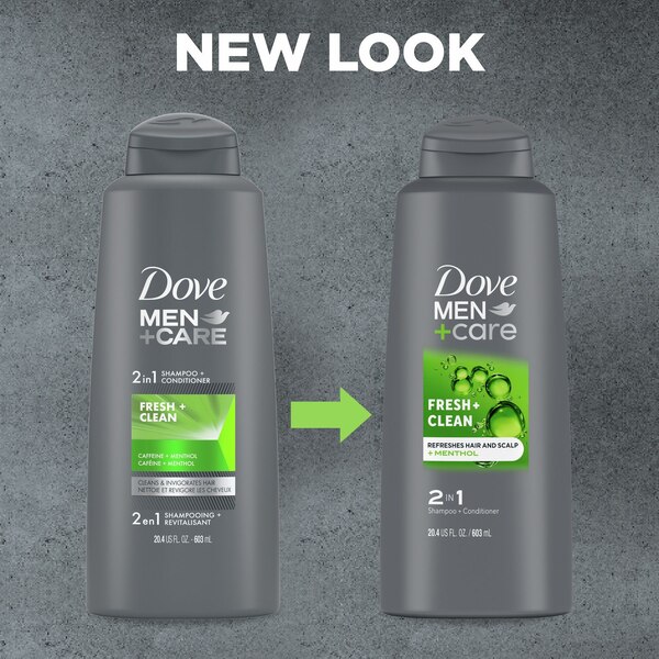 Dove Men+Care Fresh & Clean 2-in-1 Shampoo & Conditioner