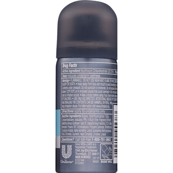 Dove Men+Care Cool Fresh Antiperspirant Dry Spray, 1 OZ