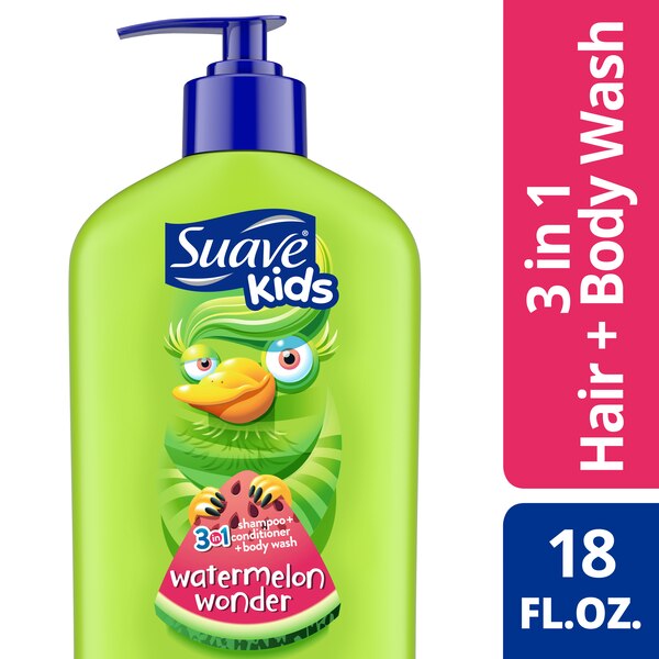 Suave Kids 3-in-1 Shampoo Conditioner & Body Wash