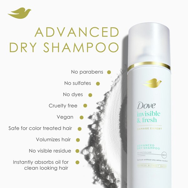Dove Care Between Washes Dry Shampoo, Invisible, 5 OZ