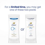 Dove 0% Aluminum 48-Hour Deodorant Stick, Sensitive, 2.6 OZ, thumbnail image