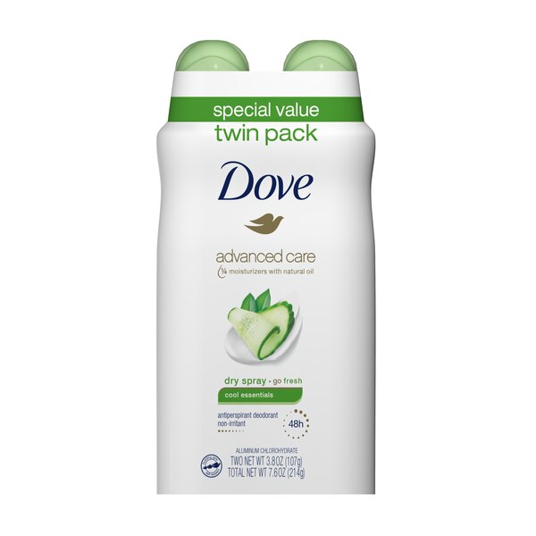 Dove Advanced Care 48-Hour Antiperspirant & Deodorant Dry Spray, Cool Essentials