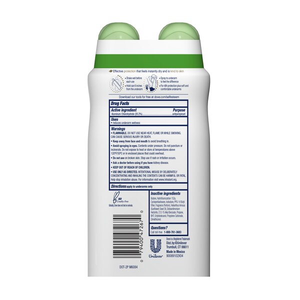 Dove Advanced Care 48-Hour Antiperspirant & Deodorant Dry Spray, Cool Essentials