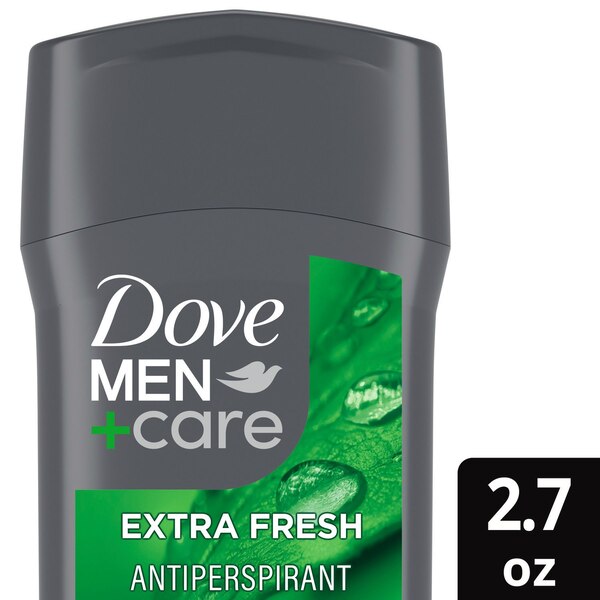 Dove Men+Care 72-Hour Antiperspirant Stick, Extra Fresh, 2.7 OZ