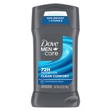 Dove Men+Care 72-Hour Moisturizing Cream Antiperspirant Stick, Clean Comfort, 2.7 oz, thumbnail image