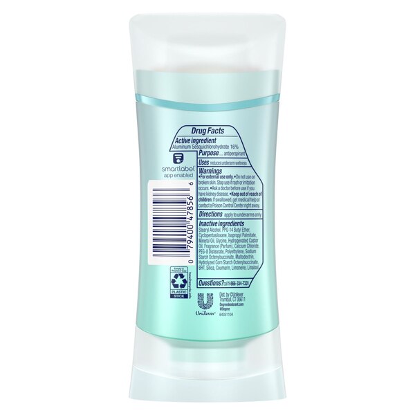 Degree 72-Hour Advanced Antiperspirant & Deodorant Stick, Move Fresh Coconut, 2.6 OZ