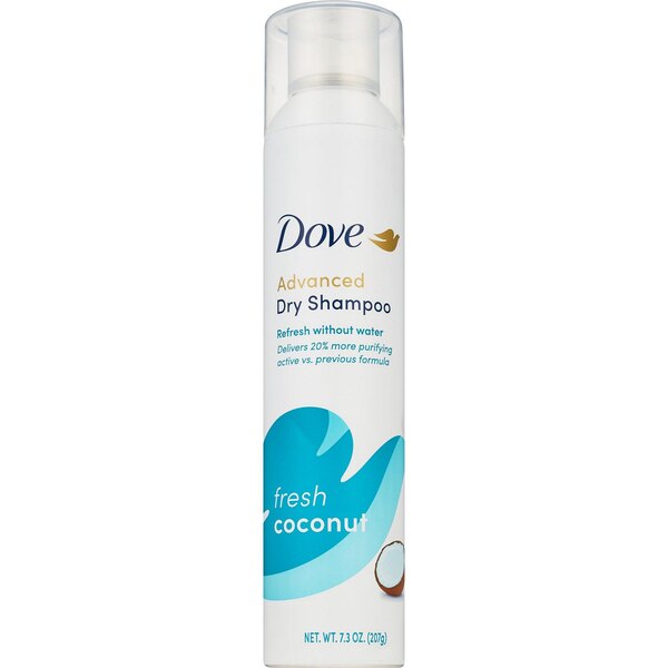 Dove Advanced Dry Shampoo, Fresh Coconut, 7.3 OZ