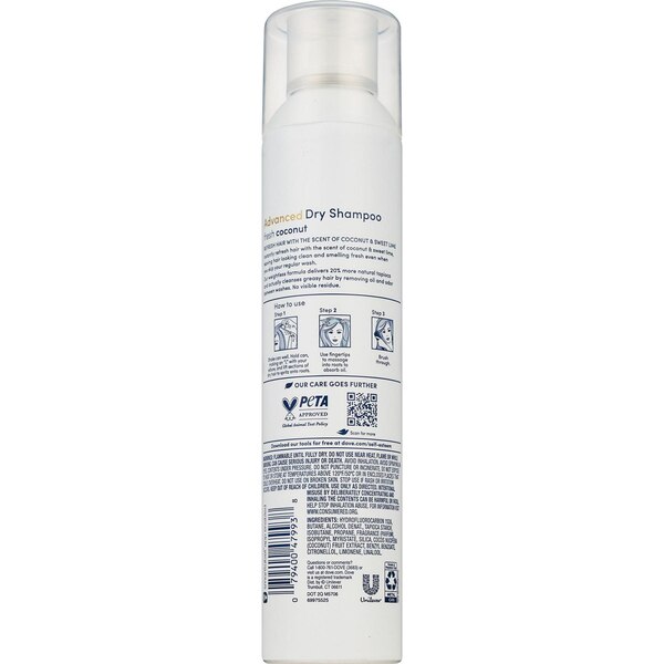 Dove Advanced Dry Shampoo, Fresh Coconut, 7.3 OZ