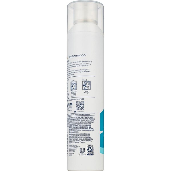 Dove Advanced Dry Shampoo, Fresh Coconut, 7.3 OZ