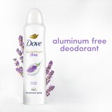 Dove 0% Aluminum 48-Hour Deodorant Dry Spray, Lavender & Vanilla, 4 OZ, thumbnail image