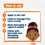 Dove Kids Care Nourshing Shampoo for Culry Hair, Coconut Oil and Shea Butter, 17.5 Fl Oz, thumbnail image